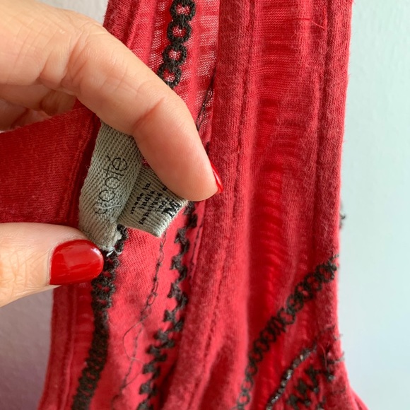 Free People Red Tunic - Picture 4 of 5